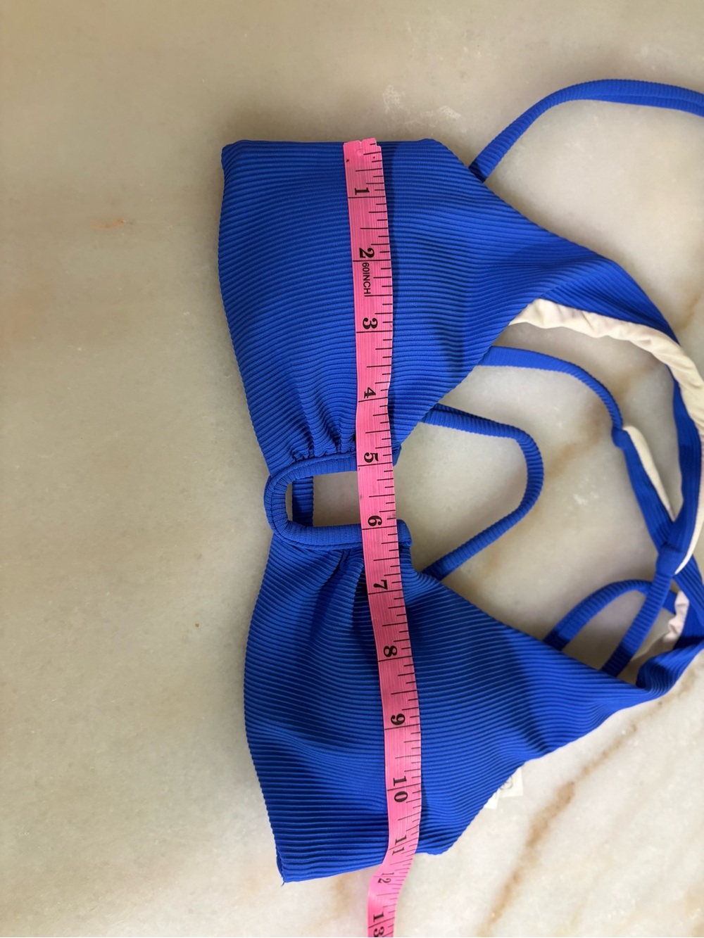 Berlook Blue Ribbed Two-Piece Swim Bikini SIZE Small - Picture 7 of 8